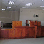 bank service counter